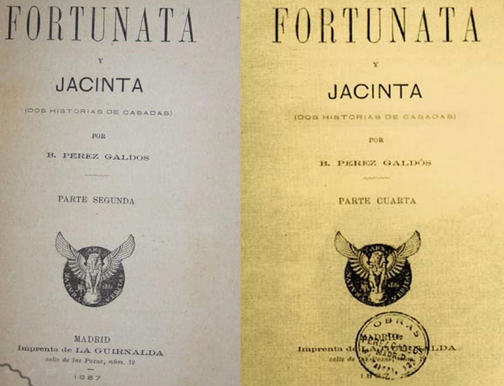 Edición antigua de Fortunata y Jacinta
