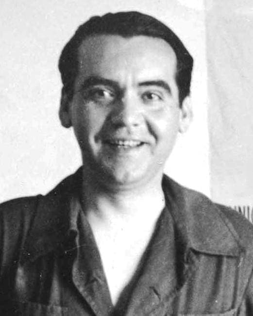 Federico García Lorca en la Huerta de San Vicente, Granada