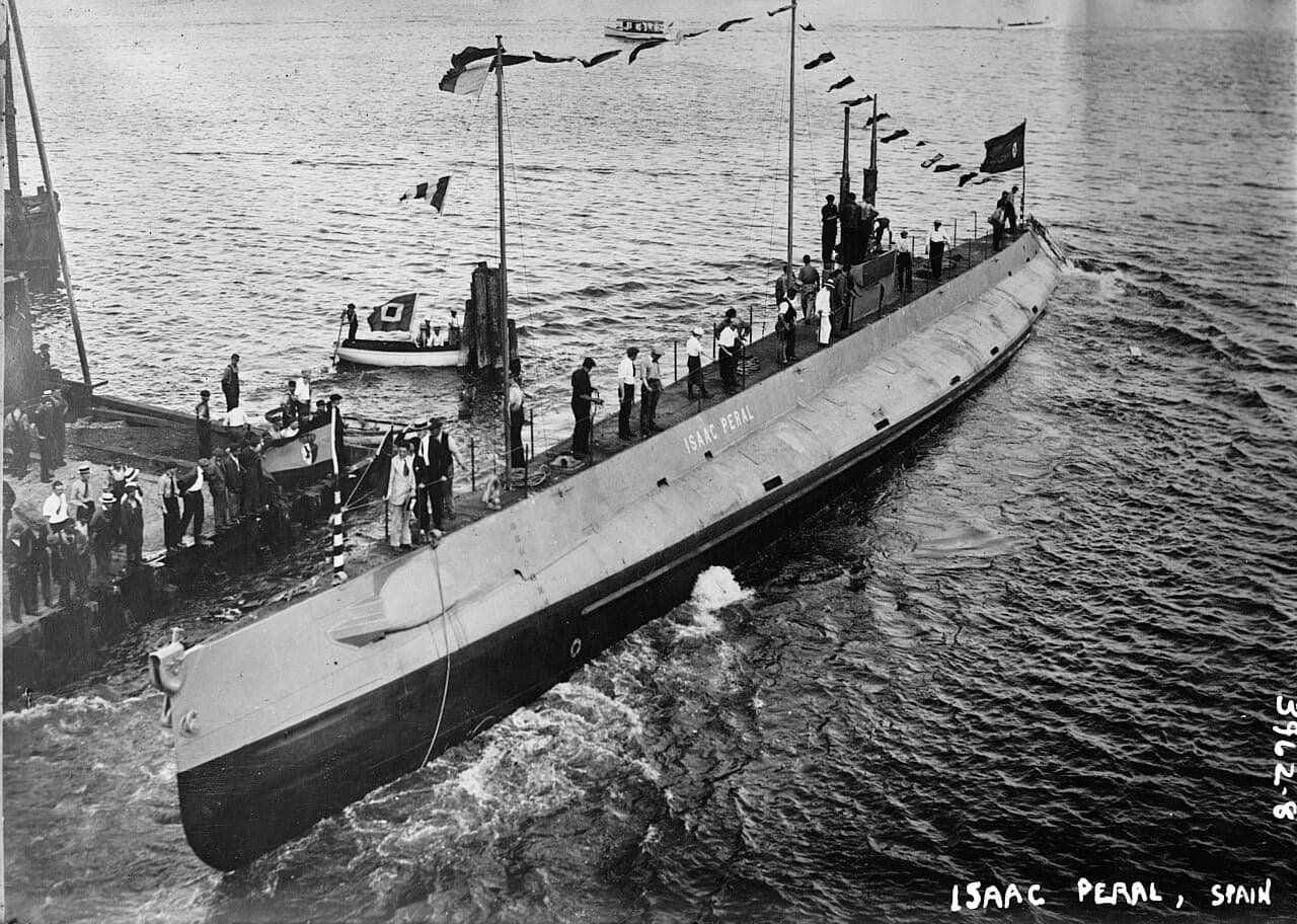 El submarino Peral en 1888