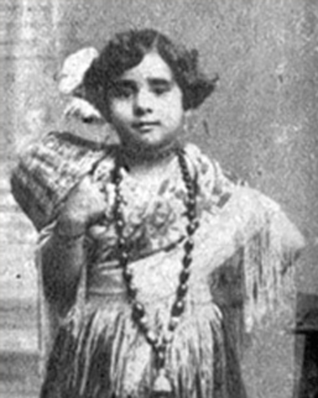 Lola Flores de niña en Jerez